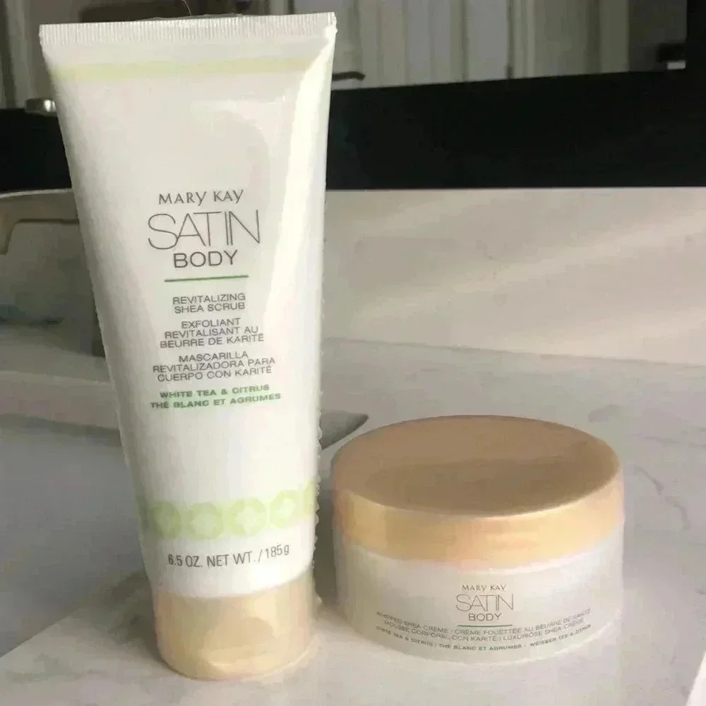 MK revitalizing Shea scrub and whipped Shea Creme